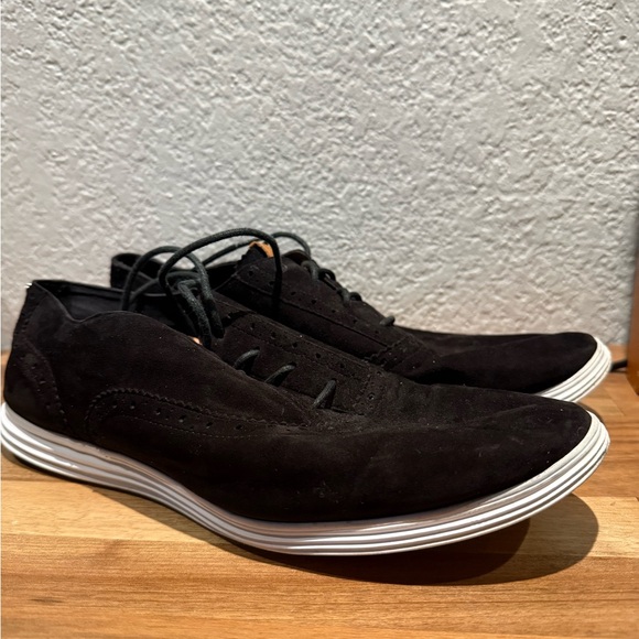 Cole Haan Shoes - Women’s Cole Haan Grand Os Oxford Black Suede Shoes size 11